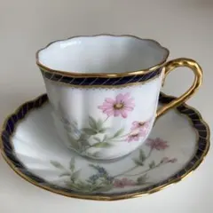 ノリタケ、ダイヤモンドコレクション オーバル型デミタスカップ&ソーサー