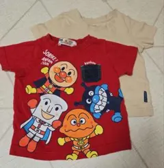 アンパンマン Tシャツ 赤 80cm