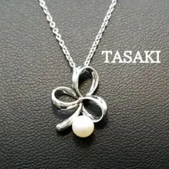 美品✨TASAKI田崎真珠、シルバー925リボンパールネックレス_481 - メルカリ