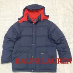 POLO ラルフローレン ダウンジャケット フーディ ネイビー 18-20