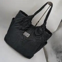 マークバイマークジェイコブス トートバッグ ブラック ナイロン キルティング