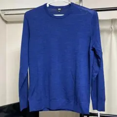 ユニクロ　セーター　青　XL