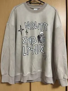 NOW TREND スケルトンデザイン トレーナー M