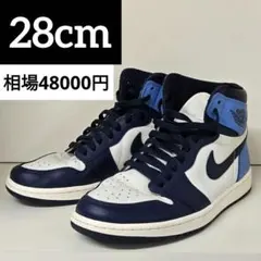 ナイキ エアジョーダン1 レトロ ハイ オブシディアン ユニバーシティ ブルー