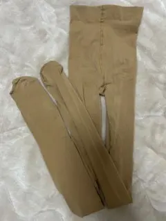ベージュ キッズタイツ