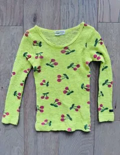 FITH ネオンイエロー チェリー長袖Tシャツ 120 ②