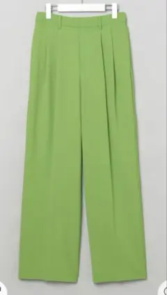 FRAY I.D ツイストタックワイドパンツ サイズ1 グリーン