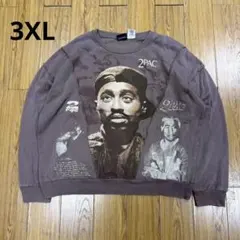 2パック 2PAC ヴィンテージ加工 スウェット トレーナー 3XLのサムネイル