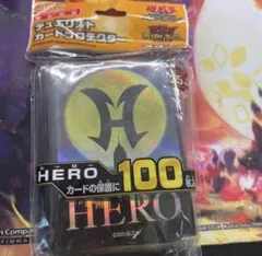 遊戯王ラッシュデュエル　HERO スリーブ　新品未開封　100枚　ヒーロー　⑤のサムネイル