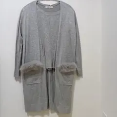 新品 アプワイザーリッシェ ロングカーディガン アンサンブルニット