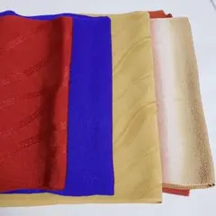 (0614)帯揚げ 4点 まとめ売り 着物 和装 小物