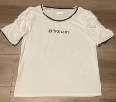 MIIA étincelant ロゴ 半袖 Tシャツ バイカラー パフスリーブのサムネイル