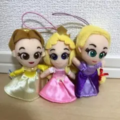 ディズニー ちびーず プリンセス ベル オーロラ姫 ラプンツェル ぬいぐるみ