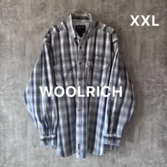✅【WOOLRICH】チェックシャツ PFGシャツ風 メッシュライニングXXL