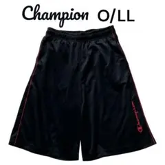 Champion チャンピオン ハーフパンツ バスパン O/LLブラック×レッド