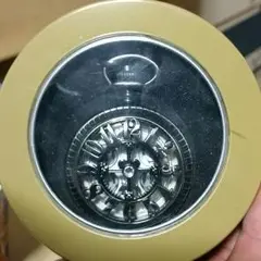 [値下可] ミッキー&ミニー プレミアム ラインストーン付レリーフ懐中時計