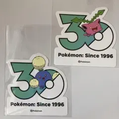 韓国限定 ポケモン メガフェスタ 30周年 記念 ステッカー ヤドン 2枚