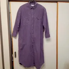 niko and ... コーデュロイ ロングシャツワンピース