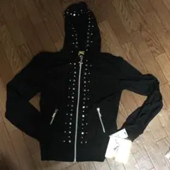 R-LONDON パーカー　黒　ラメ入り