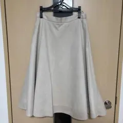 【ROPÉ PICNIC】ベージュ フレアスカート