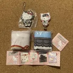 ハローキティ 和柄巾着 ラバーキーホルダー クリップ まとめ売り