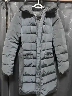 グレー キルティング ダウンジャケット