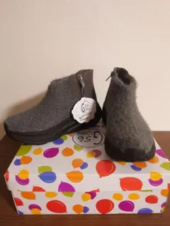 Gomu 56　厚底ショートブーツ　グレー　Sサイズ
