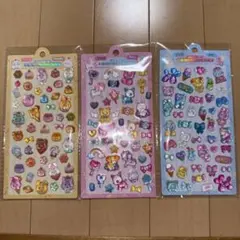 【3枚セット】 3Dデコシール 立体シール ぷっくりシール 新品未使用