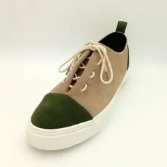 美品　カンペール　camper ツインズ　スニーカー　切り替え　赤　黄　灰　24 美品 カンペール camper ツインズ スニーカー 切り替え 赤 黄 灰 24