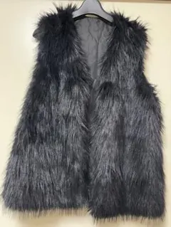 GRL グレー ファーコート Lサイズ