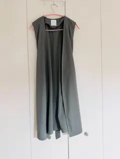 ViS ロングジレ ベスト カーキフリーサイズのサムネイル