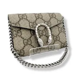 グッチ GGスプリームキャンバス チェーンウォレット コインケース 小銭入れ