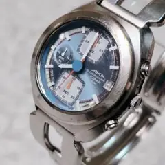【廃盤品】セイコー ALBA AKA クロノグラフ ブルー文字盤 y2k