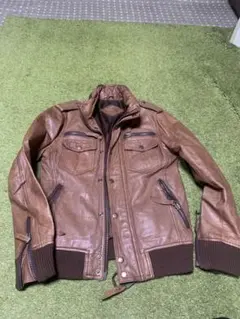 House of Blues ブラウンレザーアウタージャケット