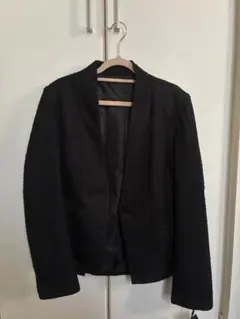 RUIRUE boutiqueノーカラーブラックジャケット　卒園式