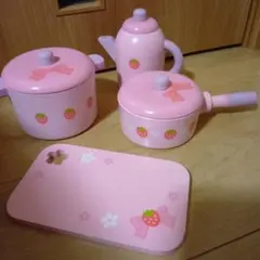 マザーガーデン鍋　木製ままごと