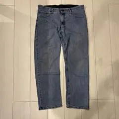 Wrangler ブルー ストレートデニムパンツ