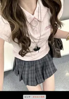 shein ブラウス ポロシャツ風 トップス XL