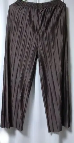 ✨レディースセルフカットプリーツワイドパンツ　Lサイズ✨新品未使用✨