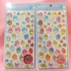 正規品　しずくちゃん　ボンボンドロップシール　しずくの森のなかまたち ２点セット