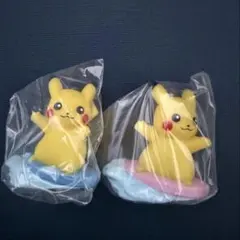 [レア]✨ポケモンキッズ ✨30周年✨なみのりピカチュウ 2体セット✨水色ピンク