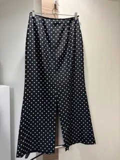 イエナ　ドットジャガードロングスカート　38