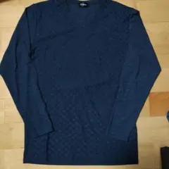 ネイビー 長袖カットソー