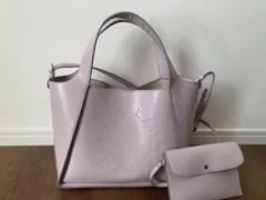 STELLA McCARTNEY ロゴ トートバッグ ライラック　ラベンダー