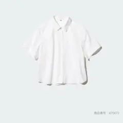 コットンショートシャツ　ユニクロ　新品未使用　XXLのサムネイル