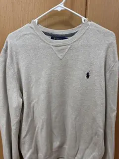 【Polo Ralph Lauren】ベージュ クルーネックセーター