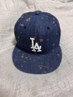 ニューエラ ドジャース 59FIFTY デニムキャップ 7 7/8 スプラッシュ
