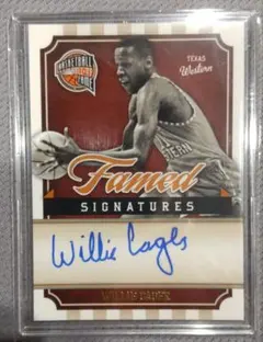 Willie Cager Panini Hall of Fame Auto