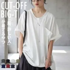 最終‼︎antiqua☆CUT-OFF BIG-T・ホワイト plus美品