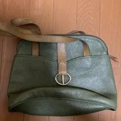 【希少/美品】オールドディオール ヴィンテージ ショルダーバッグ グリーンレザー